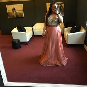 Dusty rose prom dress!